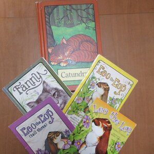 5pc Serendipity Books Leo 1977 Catundra 1978 Leo Tail 3 1980 Fanny 1987 Leo Book